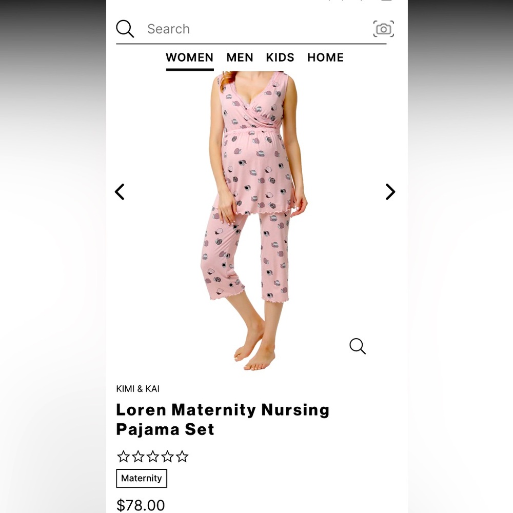 Kimi and Kai nursing maternity pajamas